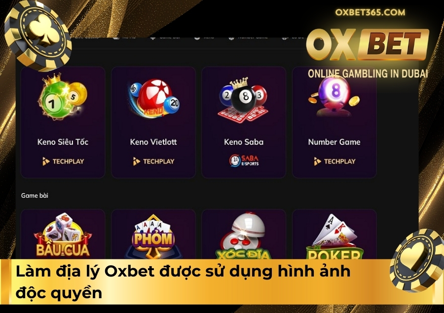 Làm địa lý Oxbet được sử dụng hình ảnh độc quyền