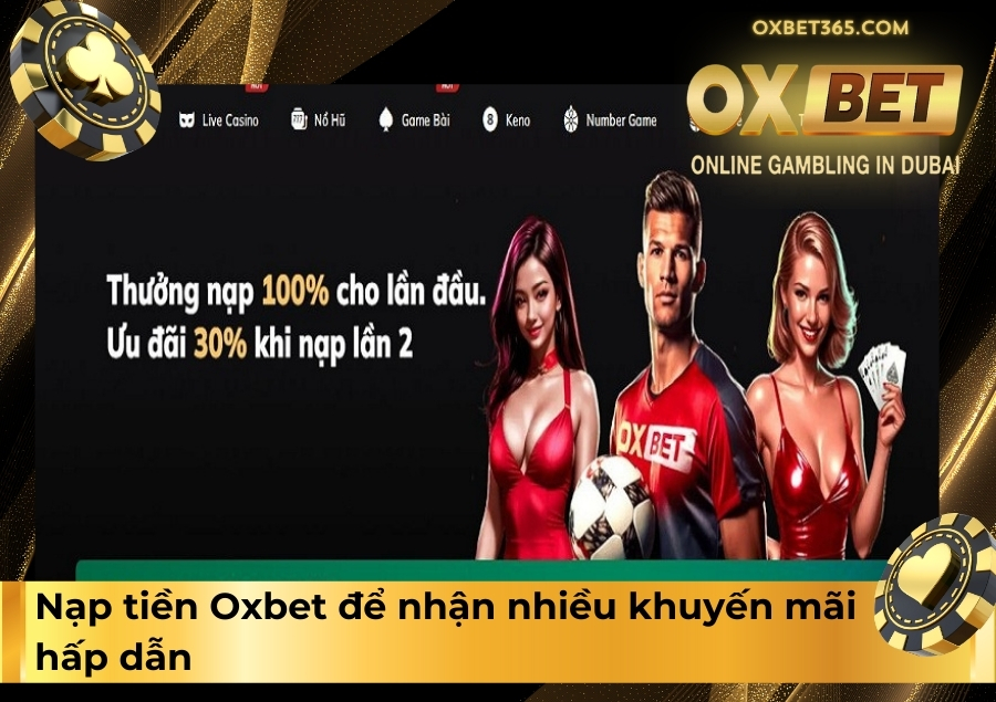 Nạp tiền Oxbet để nhận nhiều khuyến mãi hấp dẫn