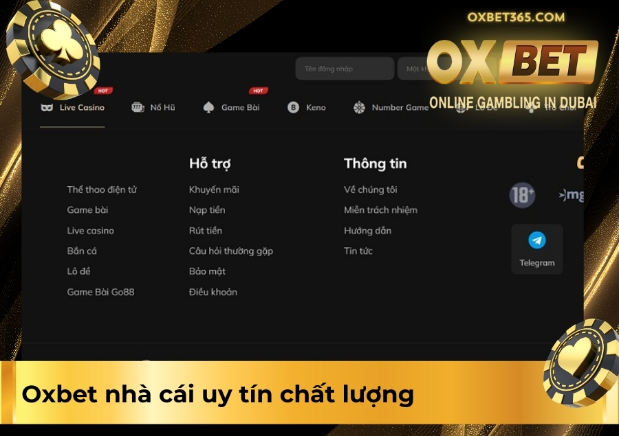 giới thiệu Oxbet nhà cái uy tín chất lượng