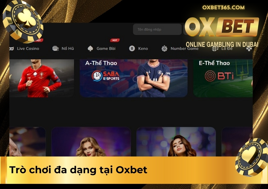 Trò chơi đa dạng tại Oxbet